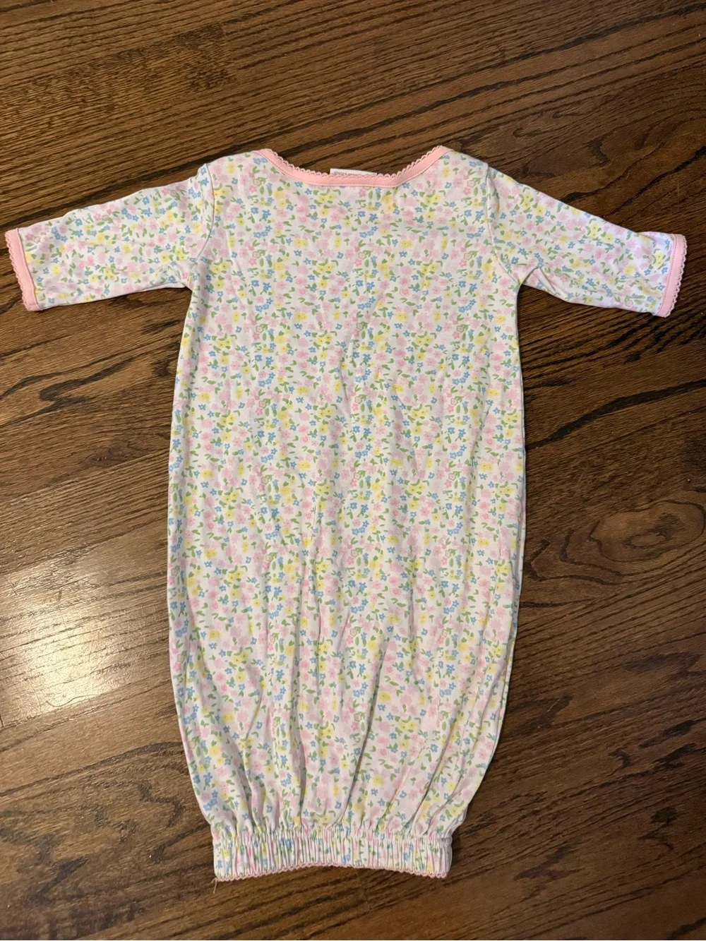 Pink Floral Gown 3M - The Yellow Lamb